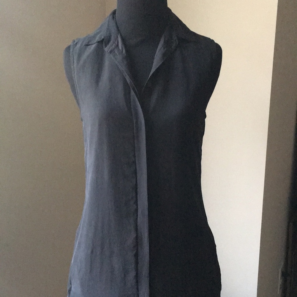 J. Crew Sleeveless Shirt Dress | 100% silk | XXS